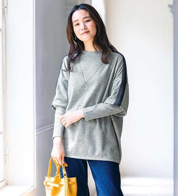 ルフラン（ルフラン）の「【３色組】体型カバーを叶える！重ね着風プルオーバー（カットソー）」｜詳細画像