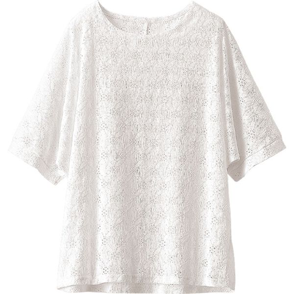 BELLUNA（ベルーナ）の「総レース素材ドルマンプルオーバー（カットソー）」｜詳細画像