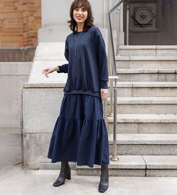 ティアードドッキングワンピース - ベルーナ【公式】 