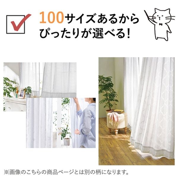 「一年中お役立ちエコレースカーテン「エコファイン」（レースカーテン）」｜詳細画像
