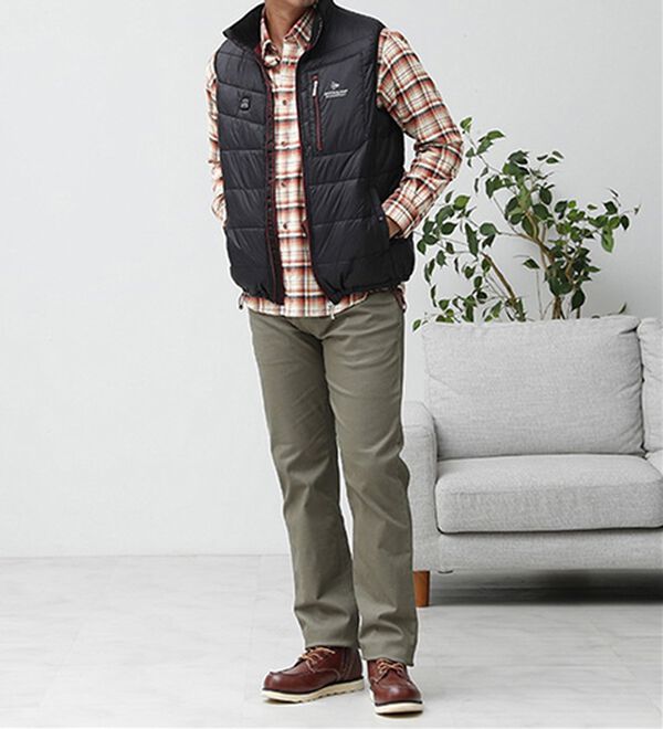 「＜バイロフト（Ｒ）＞カシミヤタッチネルシャツ（メンズシャツ）」｜詳細画像