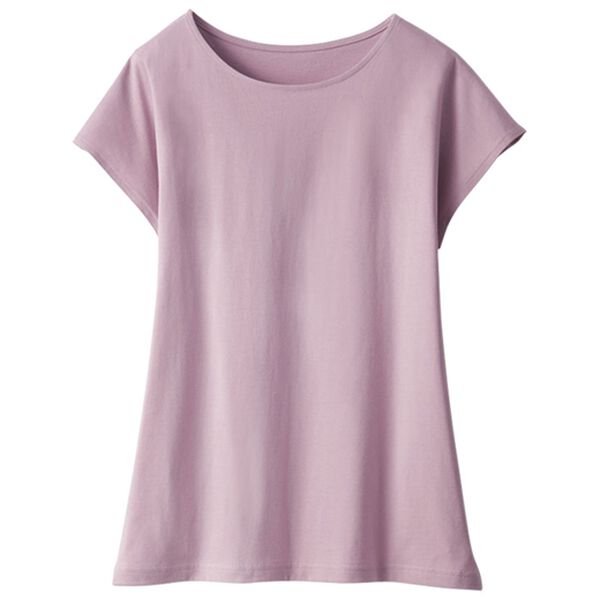 「綿１００％汗ジミ対策　フレンチ（肌着・インナーウェア）」｜ラベンダー