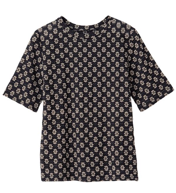 RANAN（ラナン）の「フラワーストレッチレースT（Tシャツ）」｜詳細画像