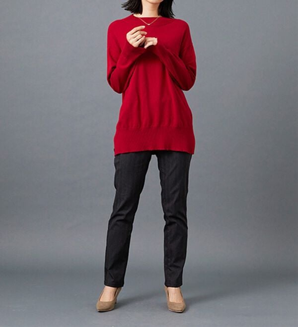 BELLUNA（ベルーナ）の「美脚ストレッチ裏起毛パンツ（フルレングスパンツ）」｜詳細画像