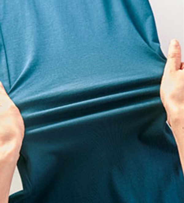 BELLUNA（ベルーナ）の「ひんやり！綿混ドロストワイドパンツ（ワイドパンツ・ガウチョ）」｜詳細画像