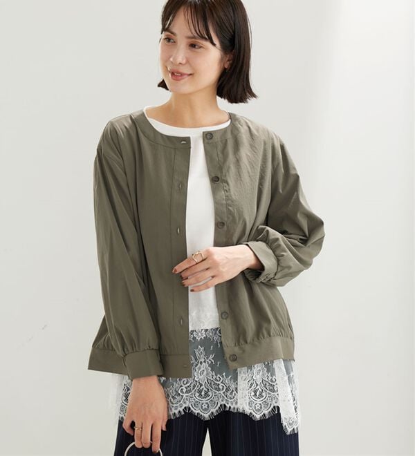 BELLUNA（ベルーナ）の「ビンテージ調ボタンデザインブルゾン（その他ジャケット）」｜詳細画像