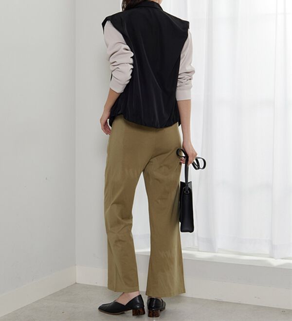 BELLUNA（ベルーナ）の「着心地楽々！綿１００％イージーパンツ（ワイドパンツ・ガウチョ）」｜詳細画像