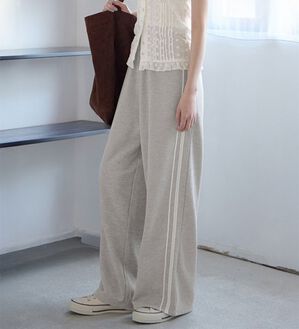 CHAN ME（チャンミ）の「ダブルレーススウェットパンツ（フルレングスパンツ）」｜詳細画像