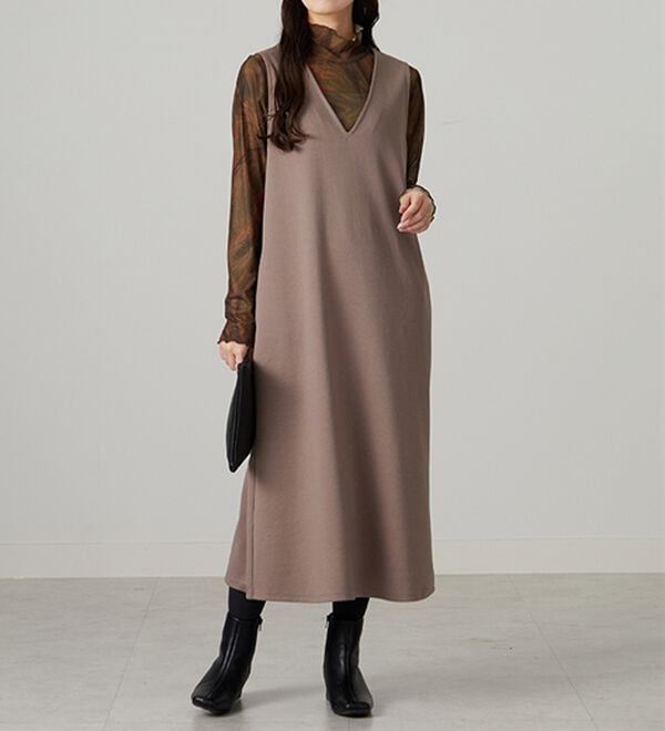 BELLUNA（ベルーナ）の「シアー素材ハイネックインナープルオーバー（カットソー）」｜詳細画像