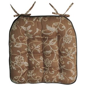 「国産馬蹄型チェアクッション（クッション・クッションカバー）」｜ブラウン