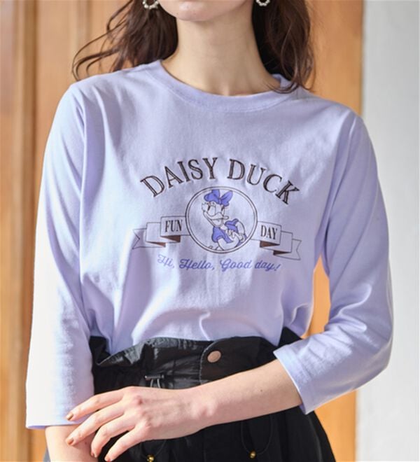 Disney＞【デイジー】プリント7分袖Tシャツ - ベルーナ【公式】