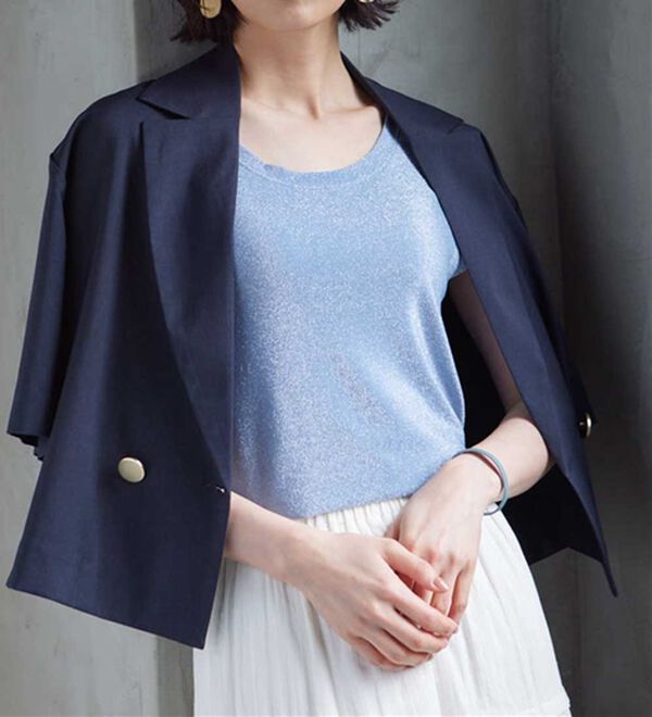 RANAN（ラナン）の「ひんやり！ラメタンクトップ（タンクトップ・キャミソール）」｜詳細画像