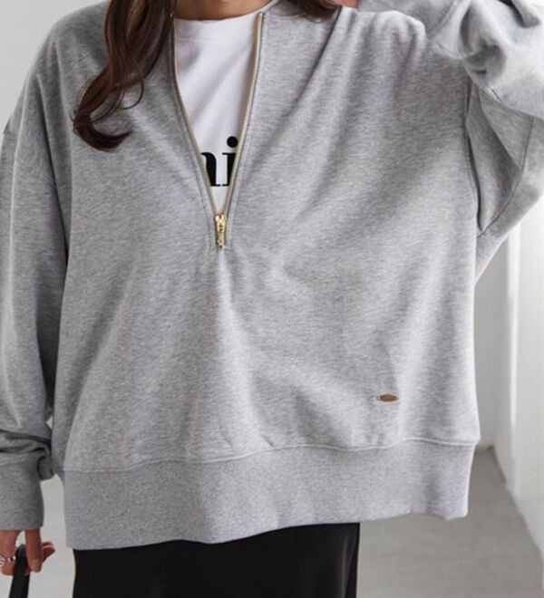 RANAN（ラナン）の「フロントハーフジップスウェット（トレーナー・スウェット）」｜詳細画像