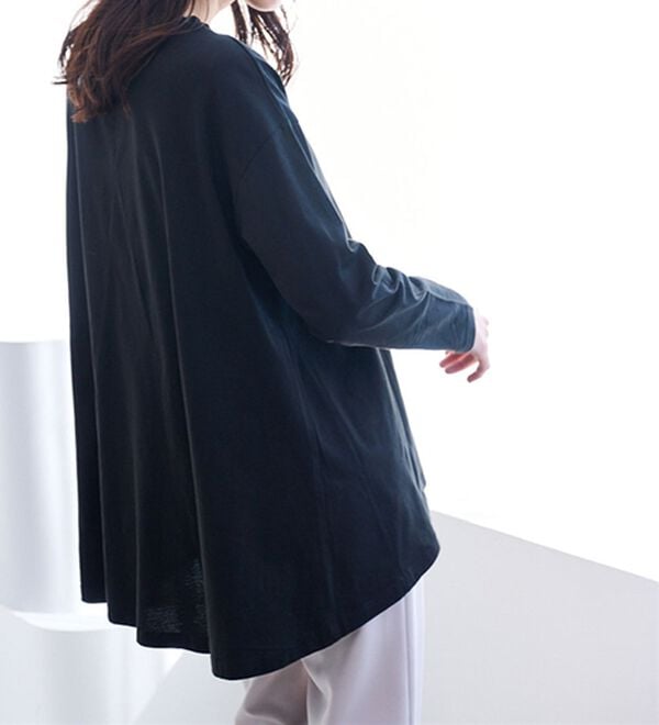 RANAN（ラナン）の「＜ＢＣ＞綿１００％ひんやりフレアーシルエットチュニック（カットソー）」｜詳細画像