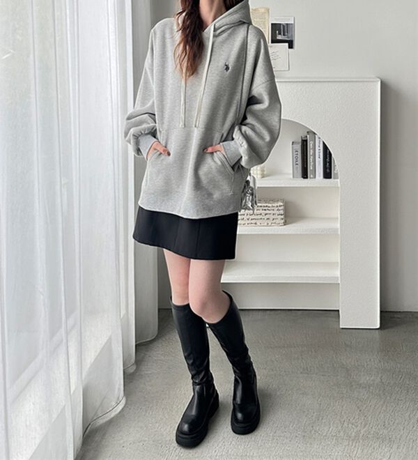 GeeRA（ジーラ）の「【U.S. POLO ASSN.】フード刺繍裏起毛パーカー（パーカー）」｜詳細画像