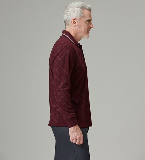 「毎日着たい柔らか素材の暖かポロ（メンズポロシャツ）」｜詳細画像