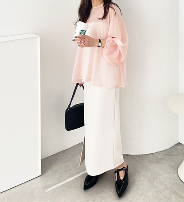 GeeRA（ジーラ）の「バックリボンシアーブラウス（ブラウス）」｜詳細画像