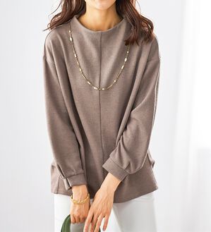 BELLUNA（ベルーナ）の「タック使いボトルネックプルオーバー（カットソー）」｜詳細画像