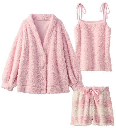 YU'NOW（ユナウ）の「モールニット風ルームウェア３点セット（パジャマ・ルームウェア）」