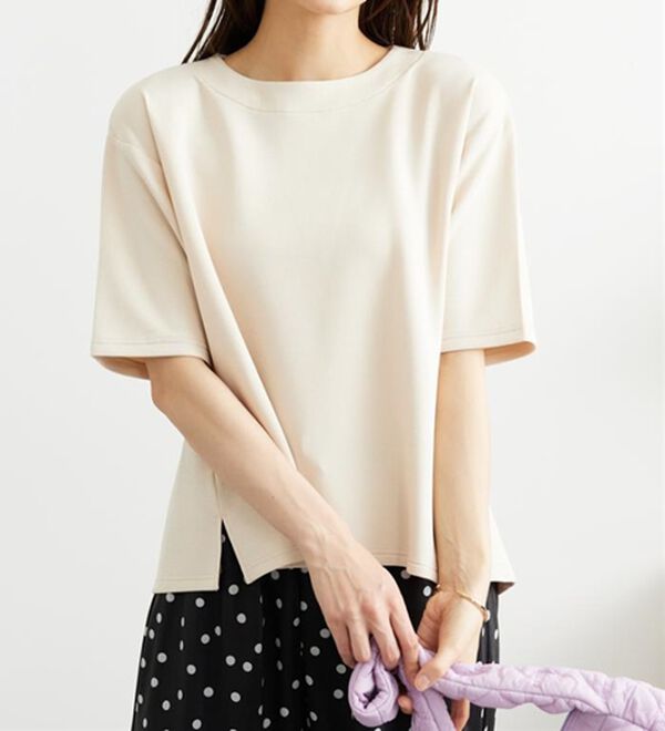 BELLUNA（ベルーナ）の「とろりん触感！ゆったりプルオーバー（カットソー）」｜詳細画像