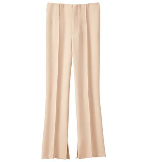 BELLUNA（ベルーナ）の「ダブルクロス素材スリットデザインパンツ（フルレングスパンツ）」｜アイボリー