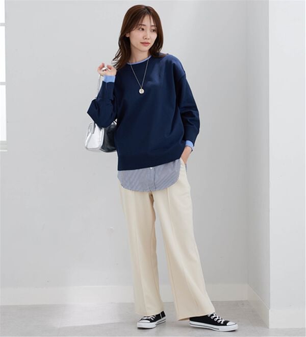 BELLUNA（ベルーナ）の「ジョーゼット素材ワイドパンツ（ワイドパンツ・ガウチョ）」｜詳細画像