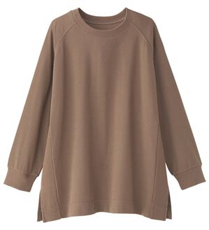 BELLUNA（ベルーナ）の「サイド切替ゆったりチュニック（チュニック）」｜モカ