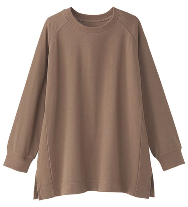 BELLUNA（ベルーナ）の「サイド切替ゆったりチュニック（チュニック）」｜モカ