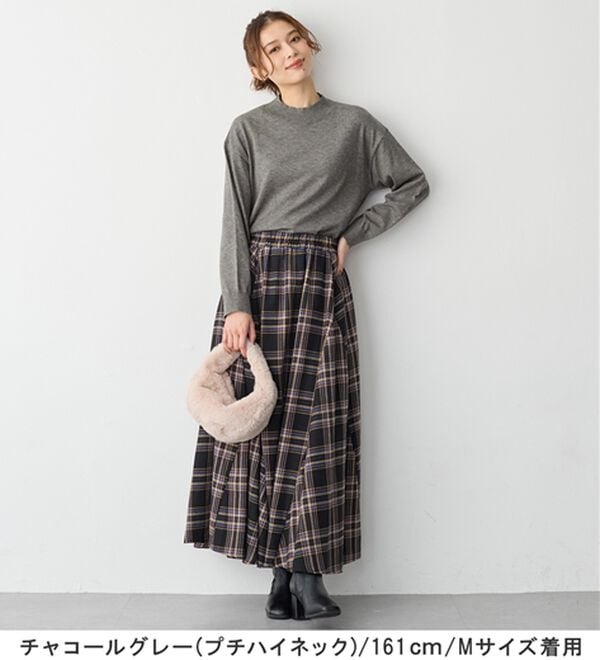 Viola e Viola（ヴィオラ エ ヴィオラ）の「＜選べる衿＞もちもち　ゆるシンプルニット（ニット・セーター）」｜詳細画像