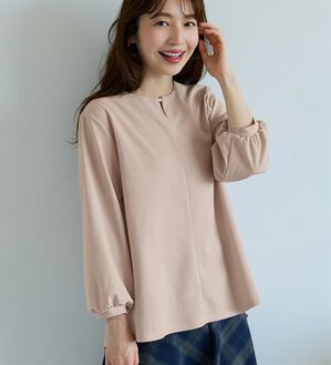 BELLUNA（ベルーナ）の「きれい見えジョーゼット素材ホック使いＴブラウス（ブラウス）」｜詳細画像