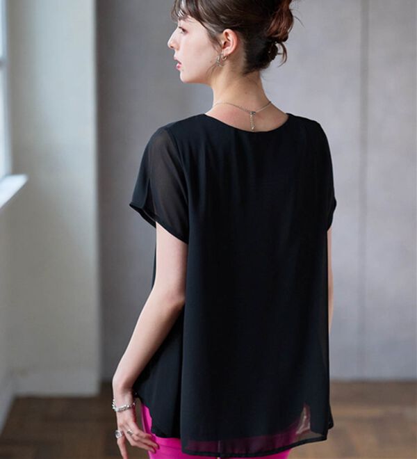 新品未使用！ピッコーネチュニック丈プルオーバー42 ♡ピッコーネ♡プルオーバー・チュニック丈♡新品未使用・40♡PCX JF28