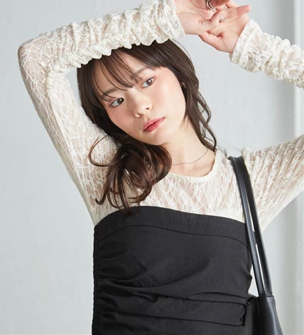 RANAN（ラナン）の「パッチワークレースT（カットソー）」｜詳細画像
