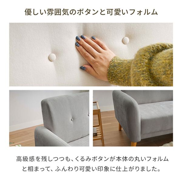 iellio（イエリオ）の「２．５人掛ワイドソファＬｉｏｒａ（ソファ）」｜詳細画像