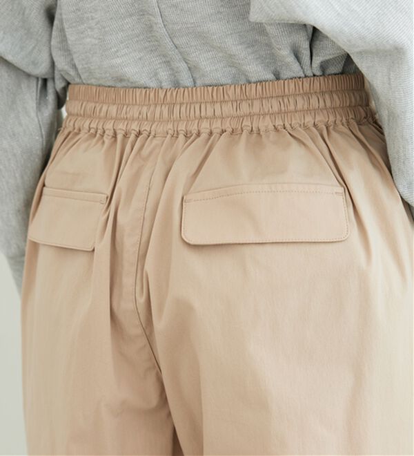 BELLUNA（ベルーナ）の「サラリ綿混ボタン使いワイドパンツ（ワイドパンツ・ガウチョ）」｜詳細画像
