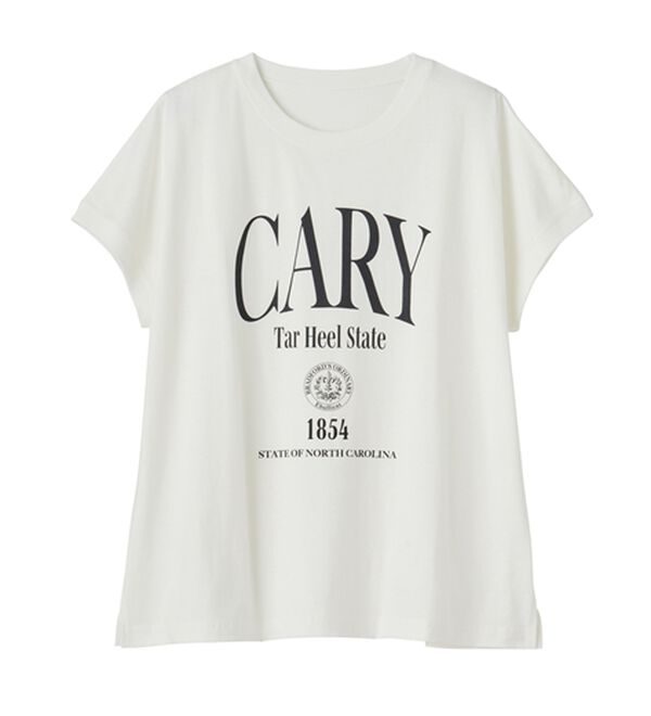 RANAN（ラナン）の「【汗シミ防止】カレッジロゴプリントT（Tシャツ）」｜詳細画像