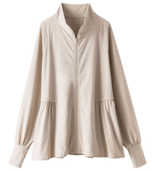 BELLUNA（ベルーナ）の「ギャザー切替ラッシュガードＵＶ対策ジャケット（パーカー）」｜詳細画像