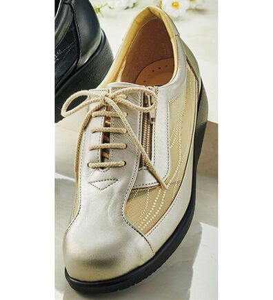 ルフラン（ルフラン）の「４Ｅ牛革涼しげチュールウォーキング（スニーカー）」
