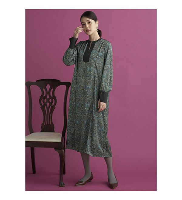 BELLUNA（ベルーナ）の「＜ウィリアムモリス柄＞プリントワンピース（プリントワンピース）」｜詳細画像