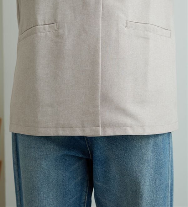 BELLUNA（ベルーナ）の「ノーカラーデザインジレ（ベスト）」｜詳細画像