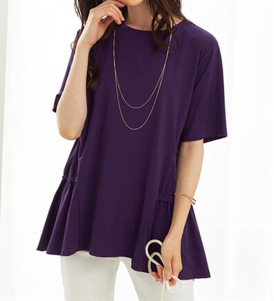 BELLUNA（ベルーナ）の「ヒンヤリ！サイドギャザー使いチュニック（チュニック）」