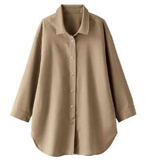 BELLUNA（ベルーナ）の「Ｓｍａｒｔ　Ｌｉｎｅｎ　ブレンドシャツ（シャツ）」｜ベージュ