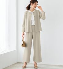 BELLUNA（ベルーナ）の「セレモニーシーンに！ストレッチ素材パンツスーツ（パンツスーツ）」