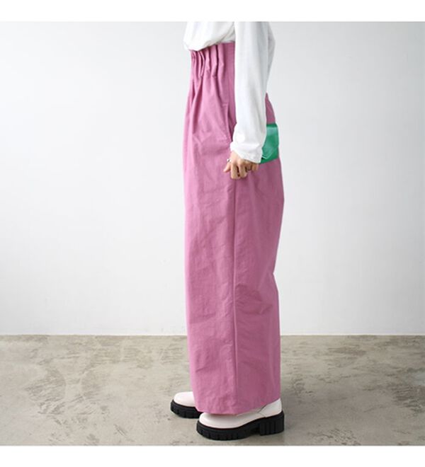 GeeRA（ジーラ）の「タックデザインストレートワイドパンツ（フルレングスパンツ）」｜詳細画像
