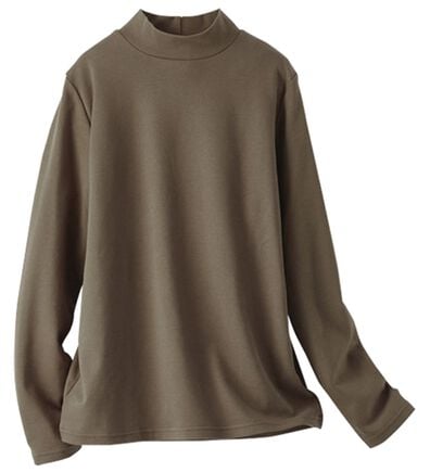 BELLUNA（ベルーナ）の「《ＨｕｇＲｅａｍコットン》裏起毛暖かハイネックプルオーバー（カットソー）」