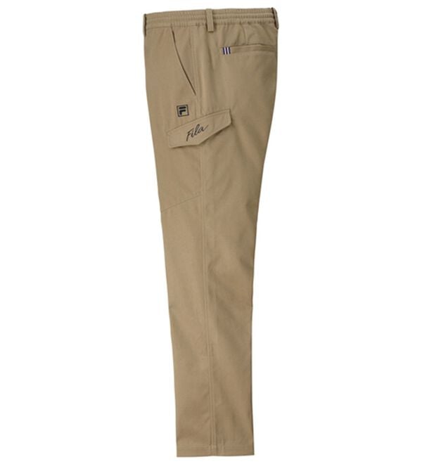 「＜フィラ＞キシリトール加工すっきりカーゴパンツ（メンズフルレングスパンツ）」｜ベージュ