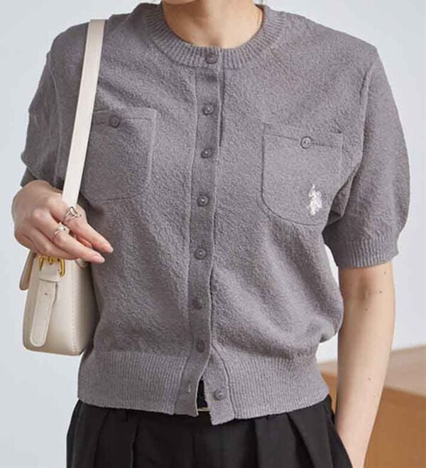 RANAN（ラナン）の「＜U.S.POLO ASSN.＞ コンパクトニットカーデ（ニットカーディガン）」｜詳細画像