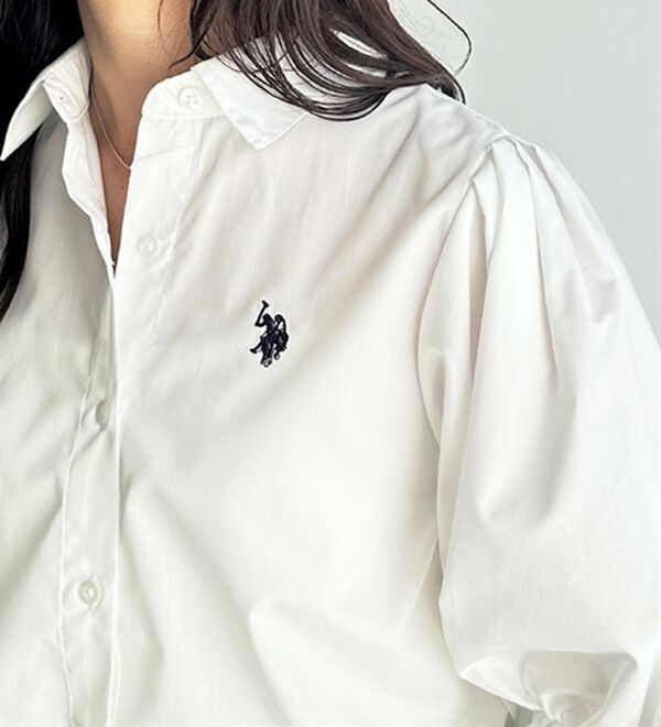 GeeRA（ジーラ）の「【Ｕ．Ｓ．　ＰＯＬＯ　ＡＳＳＮ．】ボリューム袖シャツブラウス（ブラウス）」｜詳細画像