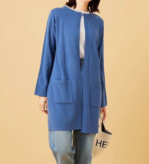 BELLUNA（ベルーナ）の「嬉しい機能付！ミラノリブカーディガン（ニットカーディガン）」｜詳細画像