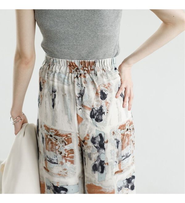 GeeRA（ジーラ）の「プリントリラックスワイドパンツ（フルレングスパンツ）」｜詳細画像