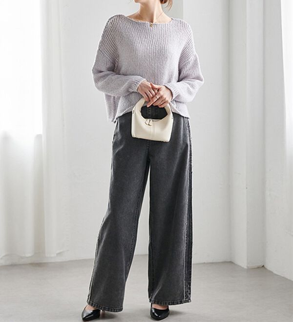 RANAN（ラナン）の「モヘアタッチローゲージシアーニット（ニット・セーター）」｜詳細画像